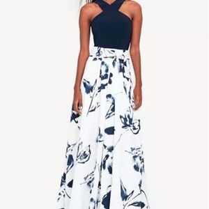 Ralph Lauren Floral Print Formal Dress